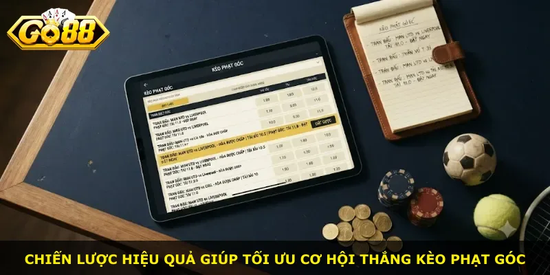 Chiến lược hiệu quả giúp tối ưu cơ hội thắng kèo phạt góc