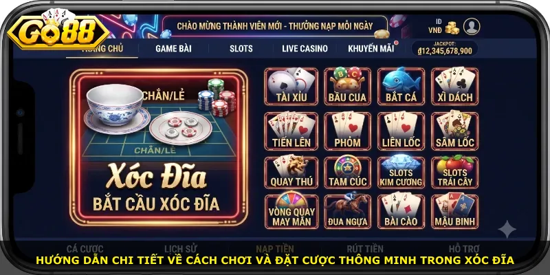 Hướng dẫn chi tiết về cách chơi và đặt cược thông minh trong xóc đĩa