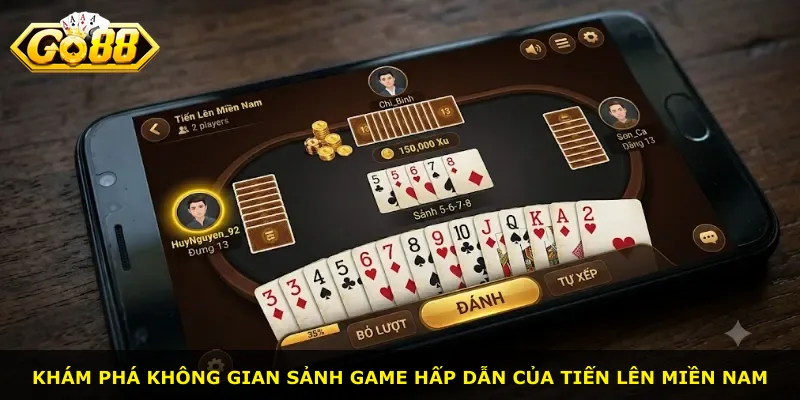 Khám phá không gian sảnh game hấp dẫn của Tiến lên miền Nam