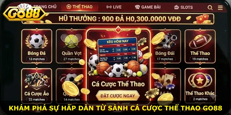 Khám phá sự hấp dẫn từ sảnh cá cược thể thao Go88