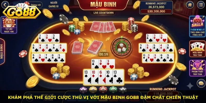 Khám phá thế giới cược thú vị với mậu binh Go88 đậm chất chiến thuật