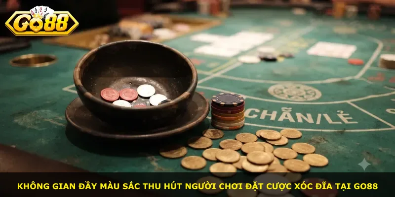 Không gian đầy màu sắc thu hút người chơi đặt cược xóc đĩa tại Go88