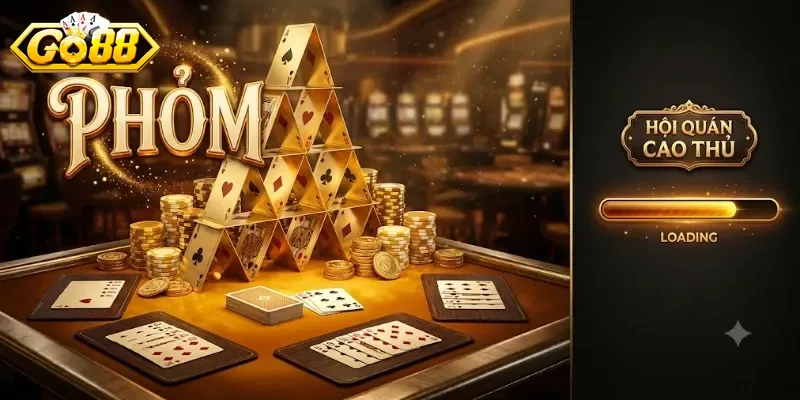 Phỏm Go88 Chơi Cực Cuốn, Thách Thức Mọi Cao Thủ Làng Bài Việt