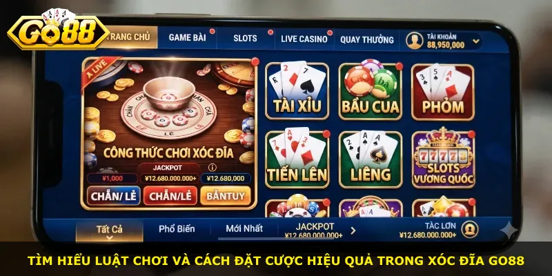 Tìm hiểu luật chơi và cách đặt cược hiệu quả trong xóc đĩa Go88